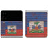 Haiti Flag Dark Wood Galaxy Z Flip4 5G Skin